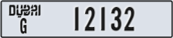 dubai - code - G - number -12132