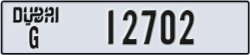 dubai - code - G - number -12702