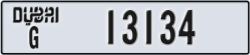 dubai - code - G - number -13134