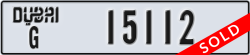 dubai - code - G - number -15112
