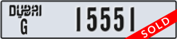 dubai - code - G - number -15551
