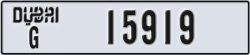 dubai - code - G - number -15919