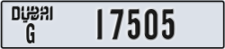 dubai - code - G - number -17505