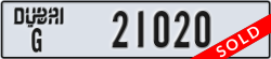 dubai - code - G - number -21020