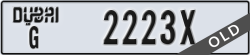dubai - code - G - number -2223X