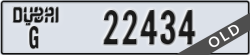 dubai - code - G - number -22434