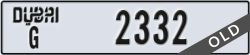 dubai - code - G - number -2332