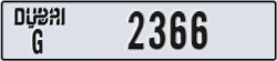 dubai - code - G - number -2366