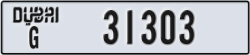dubai - code - G - number -31303