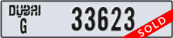 dubai - code - G - number -33623