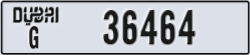 dubai - code - G - number -36464