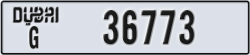 dubai - code - G - number -36773
