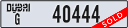 dubai - code - G - number -40444