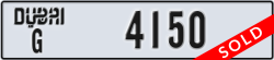 dubai - code - G - number -4150