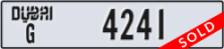 dubai - code - G - number -4241