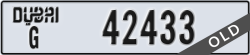 dubai - code - G - number -42433
