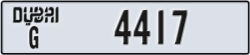 dubai - code - G - number -4417