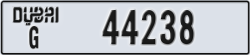 dubai - code - G - number -44238