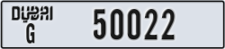 dubai - code - G - number -50022