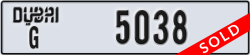 dubai - code - G - number -5038