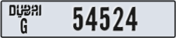 dubai - code - G - number -54524