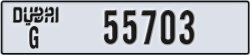 dubai - code - G - number -55703