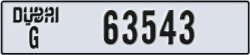 dubai - code - G - number -63543