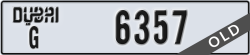 dubai - code - G - number -6357