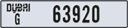 dubai - code - G - number -63920