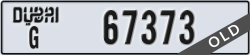 dubai - code - G - number -67373