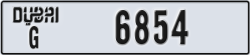 dubai - code - G - number -6854