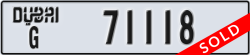 dubai - code - G - number -71118