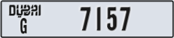 dubai - code - G - number -7157
