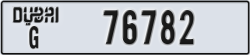 dubai - code - G - number -76782