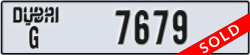 dubai - code - G - number -7679