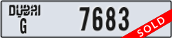dubai - code - G - number -7683