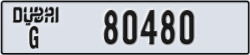 dubai - code - G - number -80480