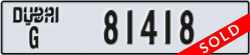 dubai - code - G - number -81418