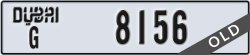 dubai - code - G - number -8156