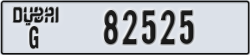 dubai - code - G - number -82525