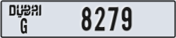 dubai - code - G - number -8279