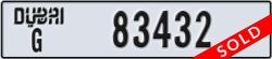 dubai - code - G - number -83432