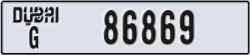dubai - code - G - number -86869