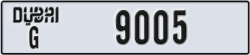 dubai - code - G - number -9005