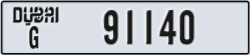 dubai - code - G - number -91140