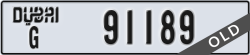 dubai - code - G - number -91189