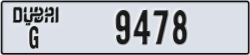 dubai - code - G - number -9399