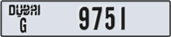 dubai - code - G - number -9751