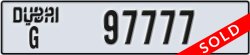 dubai - code - G - number -97777