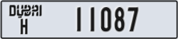 dubai - code - H - number -11087